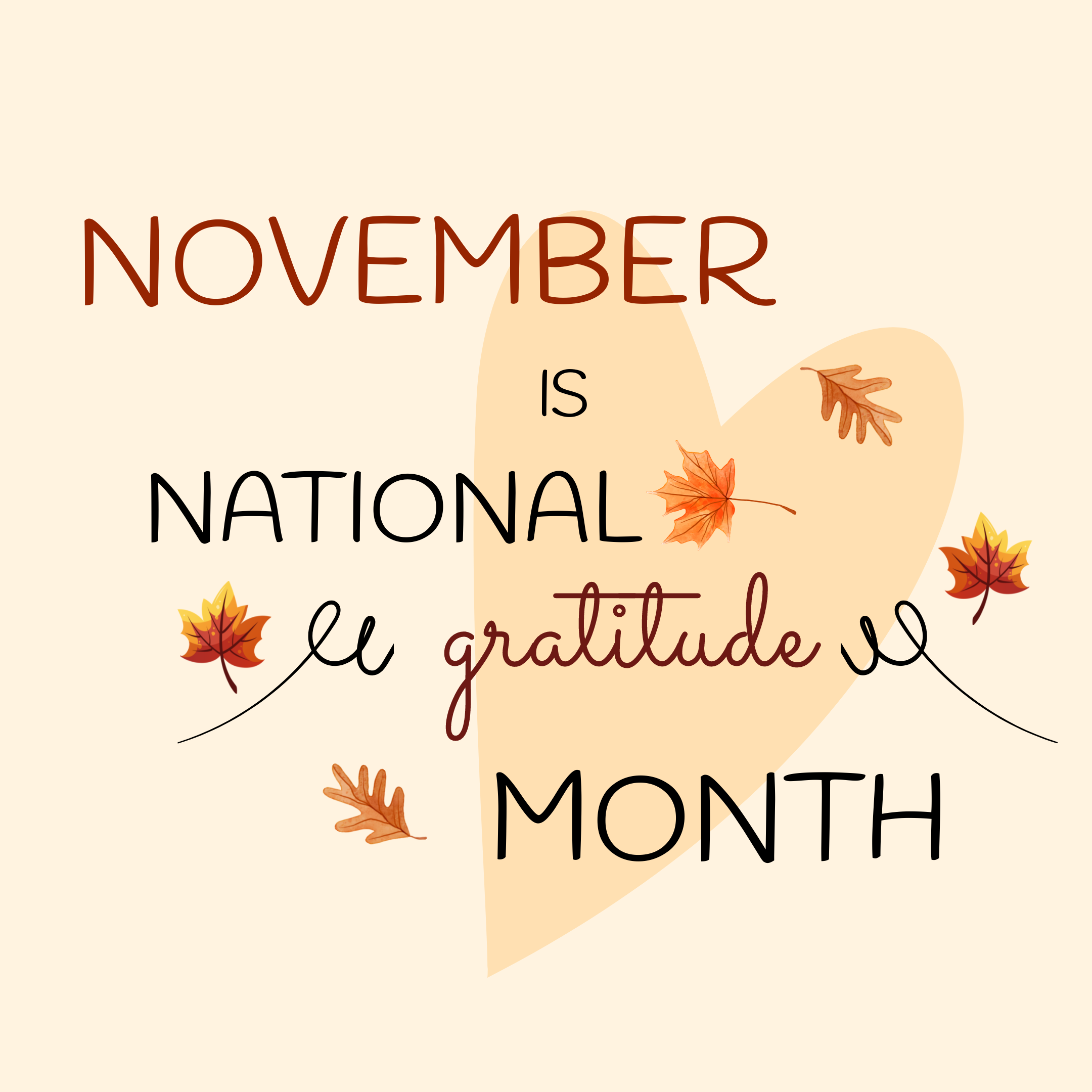 November is National Gratitude Month